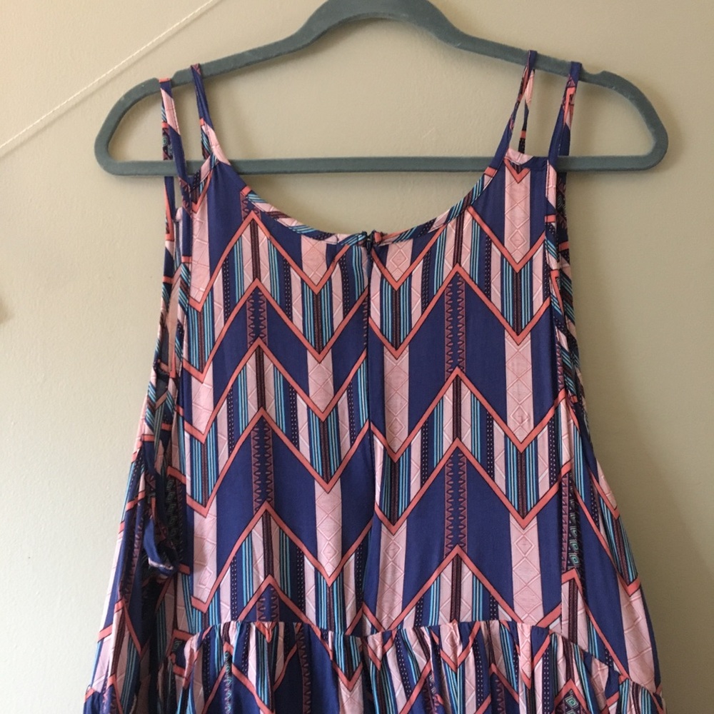Forever 21 Plus Geometric Double-Strap Sundress